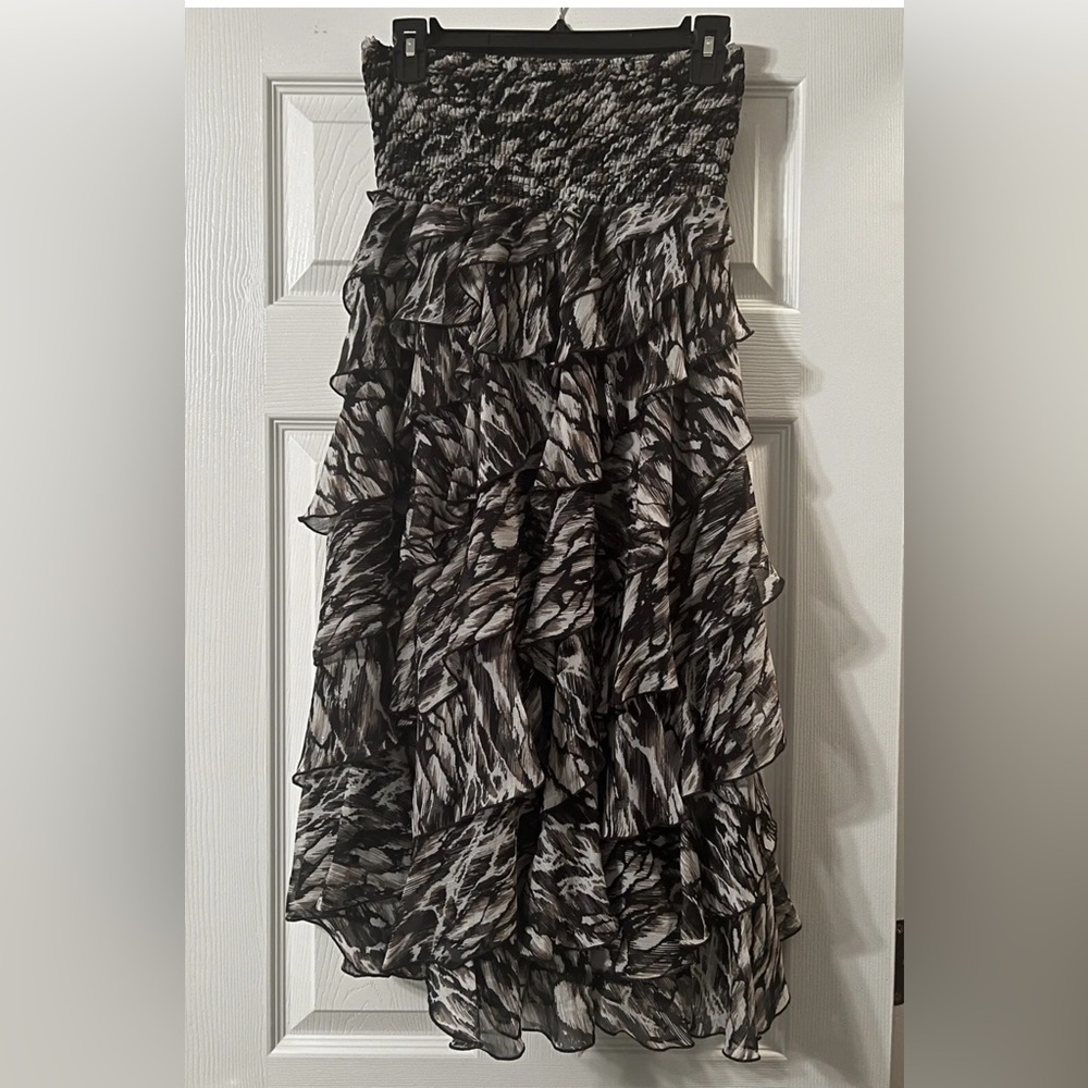 Coco Bianco Brown Black Skirt Small